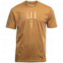 Pitchfork Trident Print T-Shirt - Coyote - M