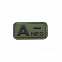 Pitchfork Blood Type A NEG Patch - Olive