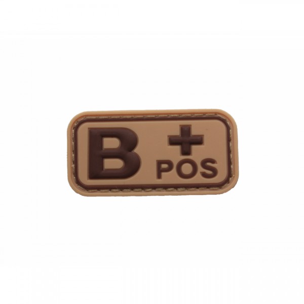 Pitchfork Blood Type B POS Patch - Tan