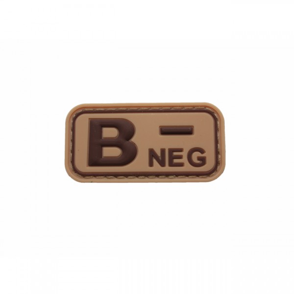 Pitchfork Blood Type B NEG Patch - Tan