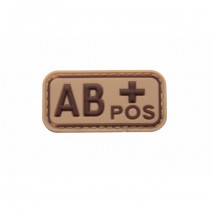 Pitchfork Blood Type AB POS Patch - Tan