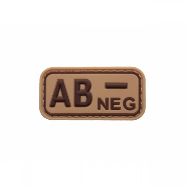 Pitchfork Blood Type AB NEG Patch - Tan