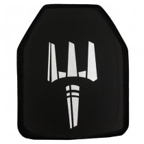 Pitchfork NIJ Level IV 10x12 Inch Multi Curve Stand Alone Plate - Shooter Cut
