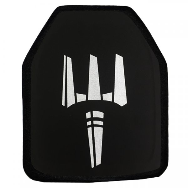 Pitchfork NIJ Level IV 10x12 Inch Multi Curve Stand Alone Plate - Shooter Cut