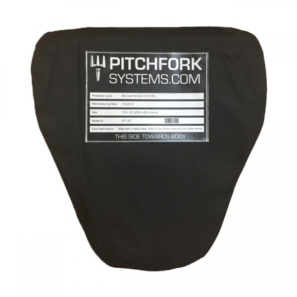 Pitchfork NIJ Level IIIA Groin Protector Soft Armour Plate