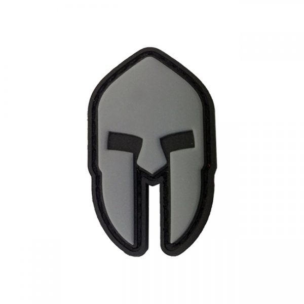 Pitchfork Spartan Helmet Patch - Grey
