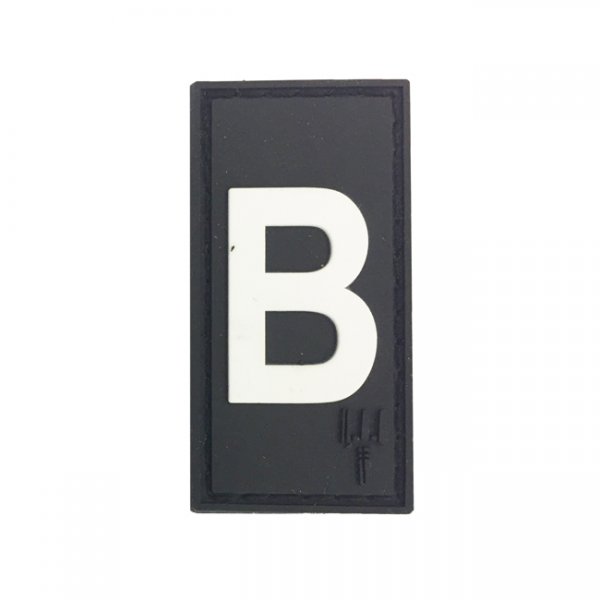 Pitchfork Letter B Patch - Black