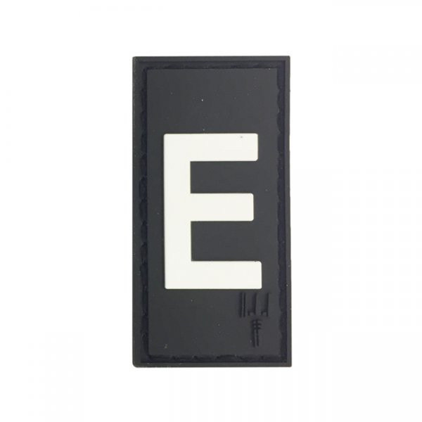 Pitchfork Letter E Patch - Black