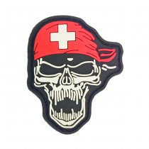 Pitchfork Bandana Skull Patch - Color