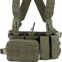 Pitchfork MicroMod Rifle Chest Rig Complete Set - Ranger Green