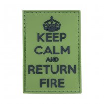 Pitchfork Keep Calm Return Fire Patch - Green