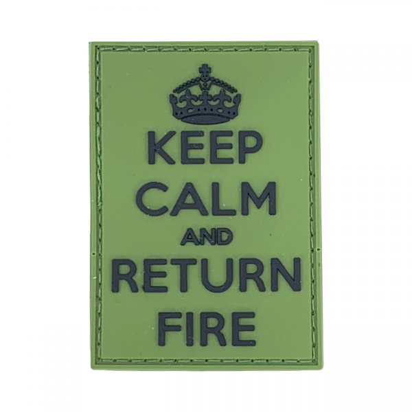 Pitchfork Keep Calm Return Fire Patch - Green