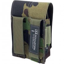 Pitchfork Closed Double Pistol Magazine Pouch - SwissCamo