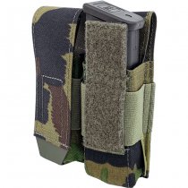 Pitchfork Closed Double Pistol Magazine Pouch - SwissCamo