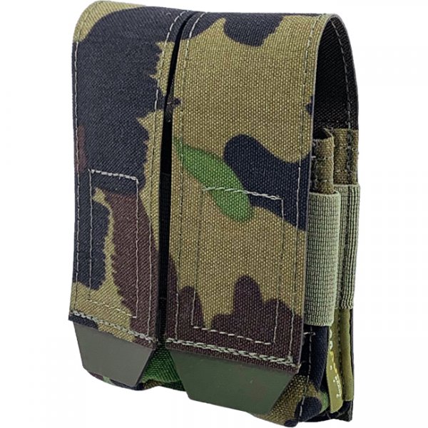 Pitchfork Closed Double Pistol Magazine Pouch - SwissCamo