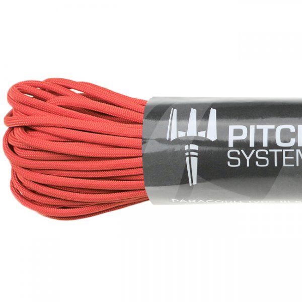 Pitchfork Paracord Type III 550 30m - Red