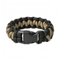 Pitchfork Paracord Bracelet Buckle - Black / Tan S