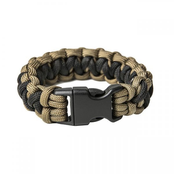 Pitchfork Paracord Bracelet Buckle - Coyote / Black M