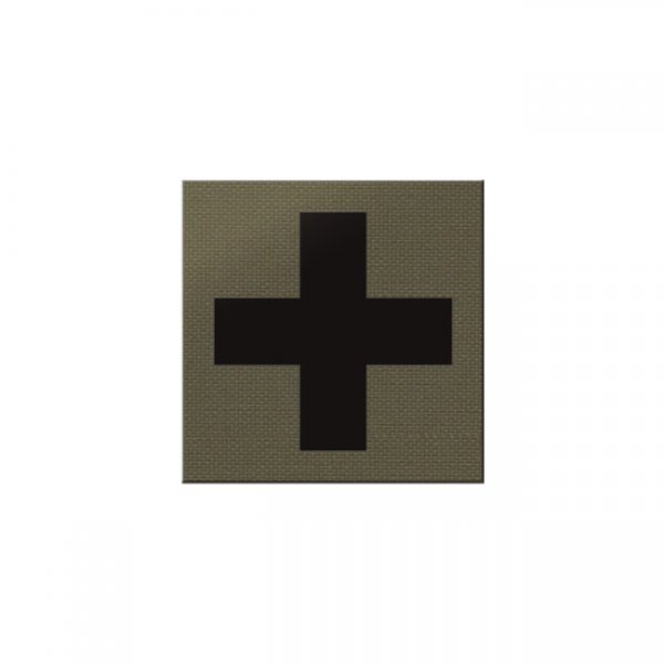 Pitchfork Medic Cross IR Square Print Patch - Ranger Green