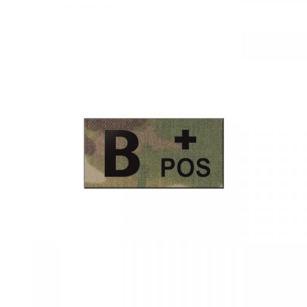 Pitchfork B POS Blood Type IR Patch - Multicam