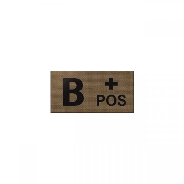 Pitchfork B POS Blood Type IR Patch - Coyote