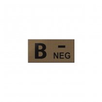 Pitchfork B NEG Blood Type IR Patch - Coyote