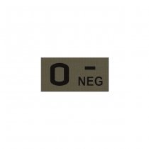 Pitchfork O NEG Blood Type IR Patch - Ranger Green