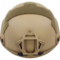 Pitchfork FAST Ballistic Combat Helmet High Cut - Coyote - Deluxe - M/L