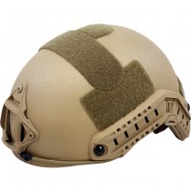 Pitchfork FAST Ballistic Combat Helmet High Cut - Coyote - Deluxe - M/L