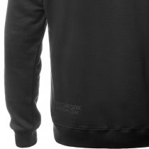 Pitchfork Casual Hoodie Black Print - Black - XL