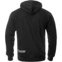 Pitchfork Casual Hoodie White Print - Black - M