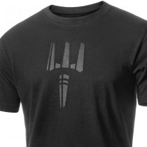 Pitchfork Casual T-Shirt Black Print - Black - XL