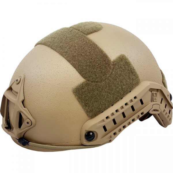 Pitchfork FAST Ballistic Combat Helmet High Cut - Coyote - Deluxe - XL/XXL